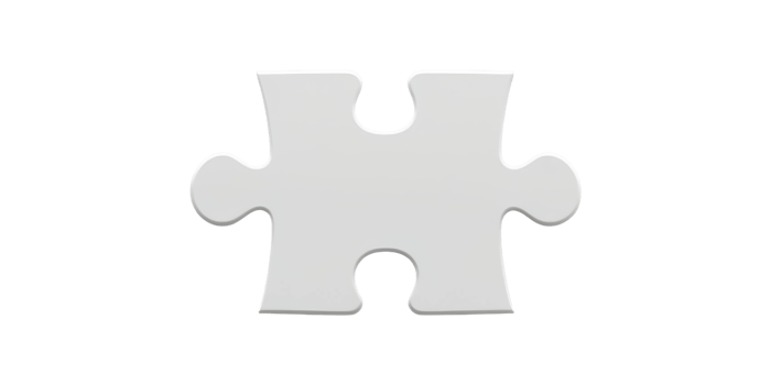 Puzzle Piece. Symbol Of Problem Solving And Teamwork Isolated On Transparent Background png