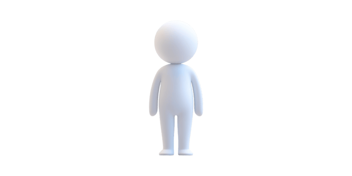 3D Minimalist Character Design. Versatile Figure For And Branding Isolated On Transparent Background png