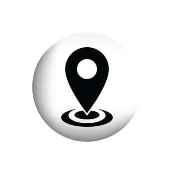 a black and white pin icon png