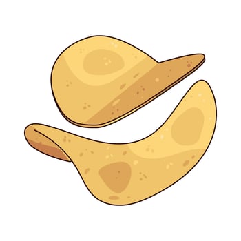 delicious potato chips illustration vector