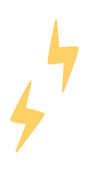 Lightning Weather design element vector