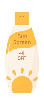 Sunscreen protection lotion Illustration vector