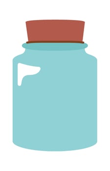 Glass jar Chemistry equipment Illustration vector