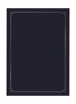 Classic blue template with golden frame png