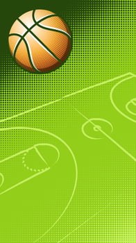 Green Basketball Feed Background Tournament Advertising vector