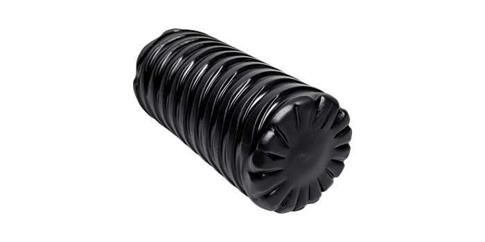 Black Foam Roller For Muscle Recovery And Fitness. Essential Tool For Physical Therapy And Exercise Isolated On Transparent Background png