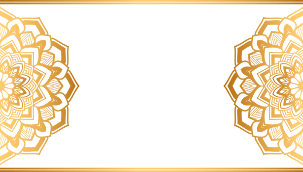 Vintage Luxury Golden Royal Mandala Arabesque Islamic Pattern For Wedding Invitation Card In Gold Transparent Background png