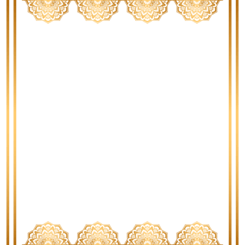 Vintage Luxury Golden Mandala Arabesque Islamic Pattern For Wedding Invitation Card In Gold Ramadan Transparent Background png