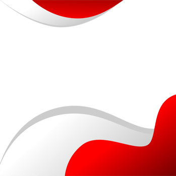 Red and white modern curve frame design png