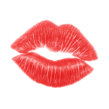 Bold red lipstick kiss print symbolizing passion and desire, perfect for beauty and romance themes png
