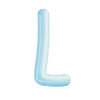 L alphabet 3d png