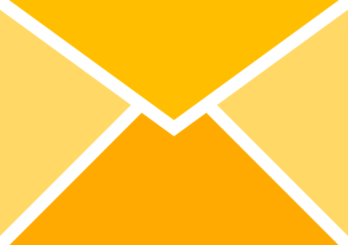 Paper envelope mail yellow png