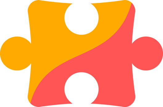 Yellow pink icon jigsaw png