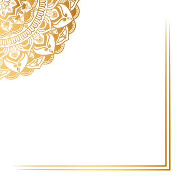 Luxury mandala background with floral ornament pattern. Hand drawn gold mandala design mandala template png