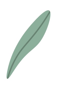 Flower Leaf Icon Flat Illustration vector