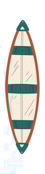 Wooden Surf Board vector