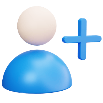 3D Icon Add New User Profile png