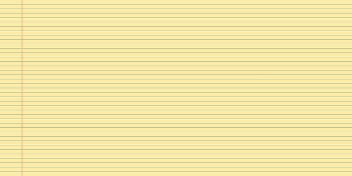 Legal yellow paper pad with ruled lines for paper or notebook with a clean background. Margin and writing sheet used in office memo stationery or classic templates. Professional and minimal style vector