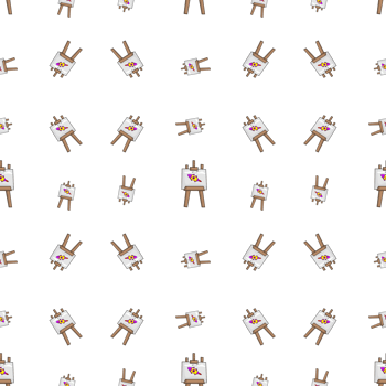 Canvas pattern with rocket image png