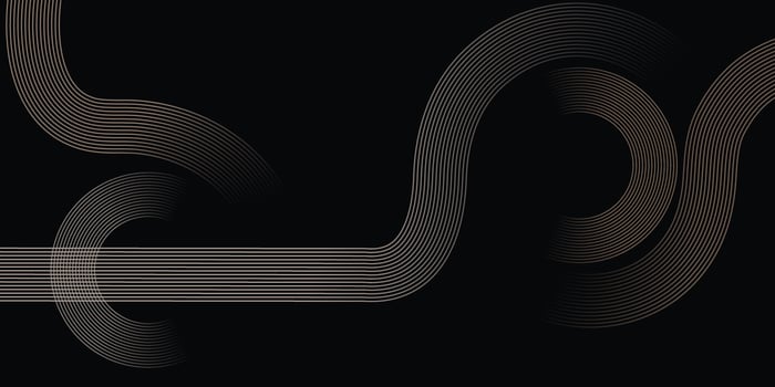 Dark Abstract Linear Wave Background with Curved Stripes vector