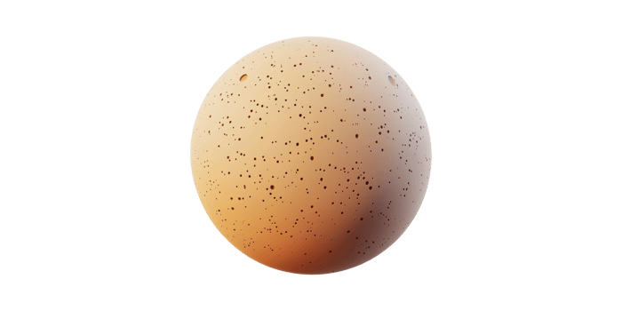 Speckled Egg. Symbol Of Fertility And New Beginnings Isolated On Transparent Background png