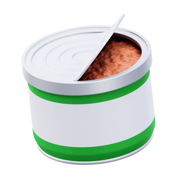 open can of food png