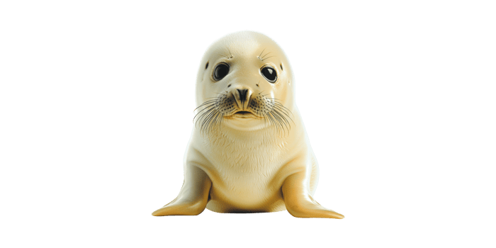 Baby Seal Pup. Adorable Marine Mammal Symbolizing Wildlife Conservation Isolated On Transparent Background png