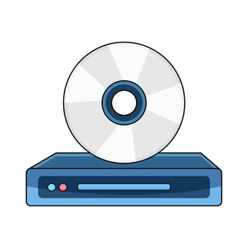 illustration of a DVD Player vector