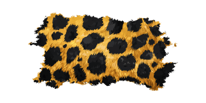 Leopard Print Texture Illustration. Fashion And Design Inspiration With Animal Pattern Isolated On Transparent Background png