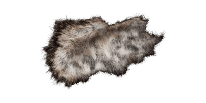 Faux Fur Rug. Cozy Home Decor And Interior Design Element Isolated On Transparent Background png