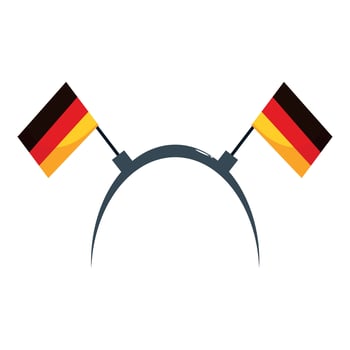 German flag headband celebrating national pride vector