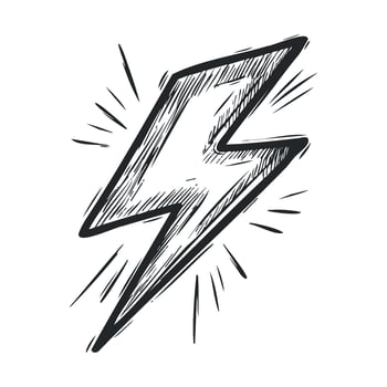 Bold lightning bolt graphic for dynamic designs and branding vector