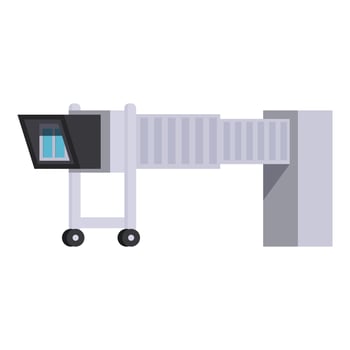 A flat illustration of a security camera vector