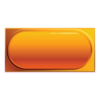 Golden rounded rectangle button inviting user interaction vector