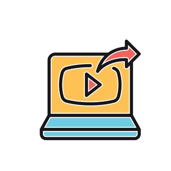 youtube icon illustration vector