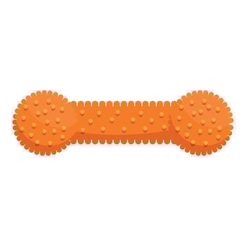 Modern rubber dog chew toy for effective teeth cleaning and safe playtime vector