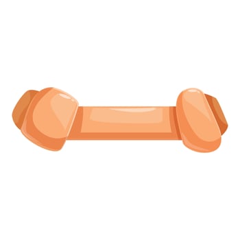Delicious crunchy bone for happy dogs chewing and playing vector