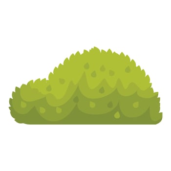 Lush green bush growing in a park creating a natural landscape vector