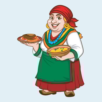 Traditional Gypsy Cuisine vector