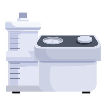 Modern laboratory equipment measuring precise volumes for scientific experiment vector