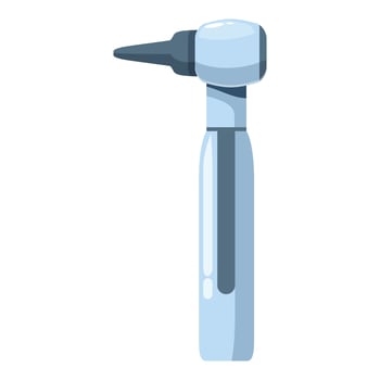 Otoscope for examining ear canal and diagnosing ear problems vector