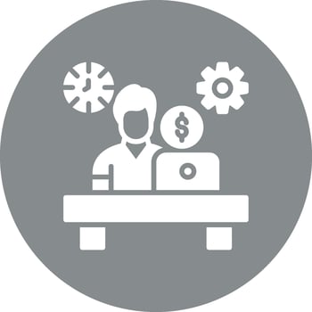 Hard Work Modern Color Symbol vector