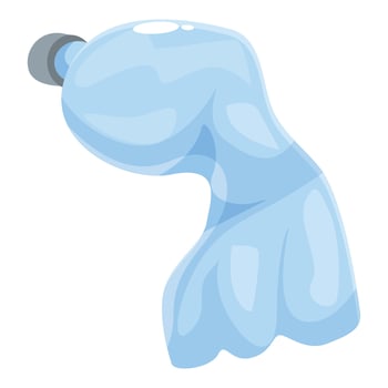 Crumpled empty plastic bottle symbolizing environmental pollution vector