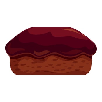 Chocolate cake icon illustration vector