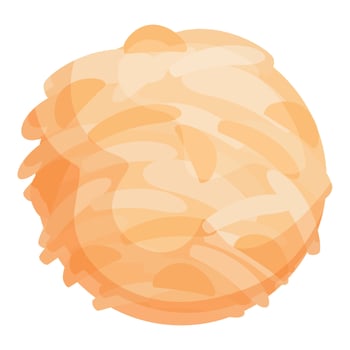 Round donut with glaze dripping, delicious pastry for breakfast or snack vector