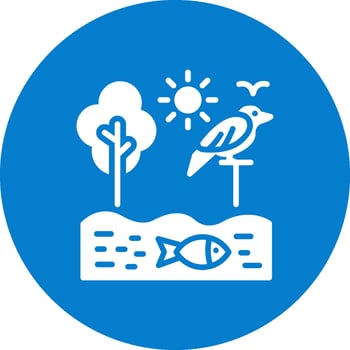 Ecosystem Modern Shape Graphic vector