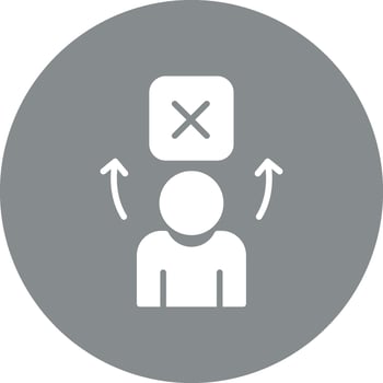 Wrong Elegant Flat Illustration vector