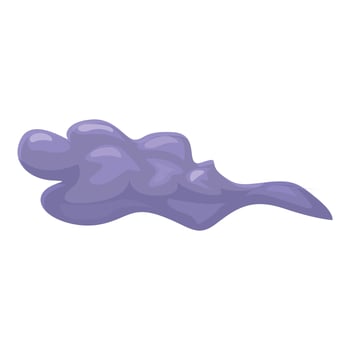 Purple slime blob splashing and dripping down vector