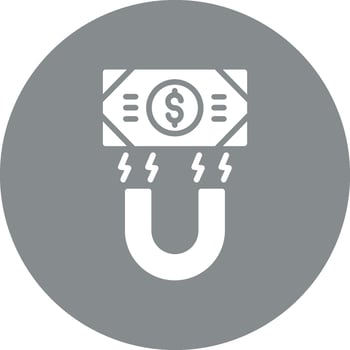 Money Magnet Digital Tech Element vector