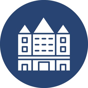 Buckingham Palace High Detail Shape vector